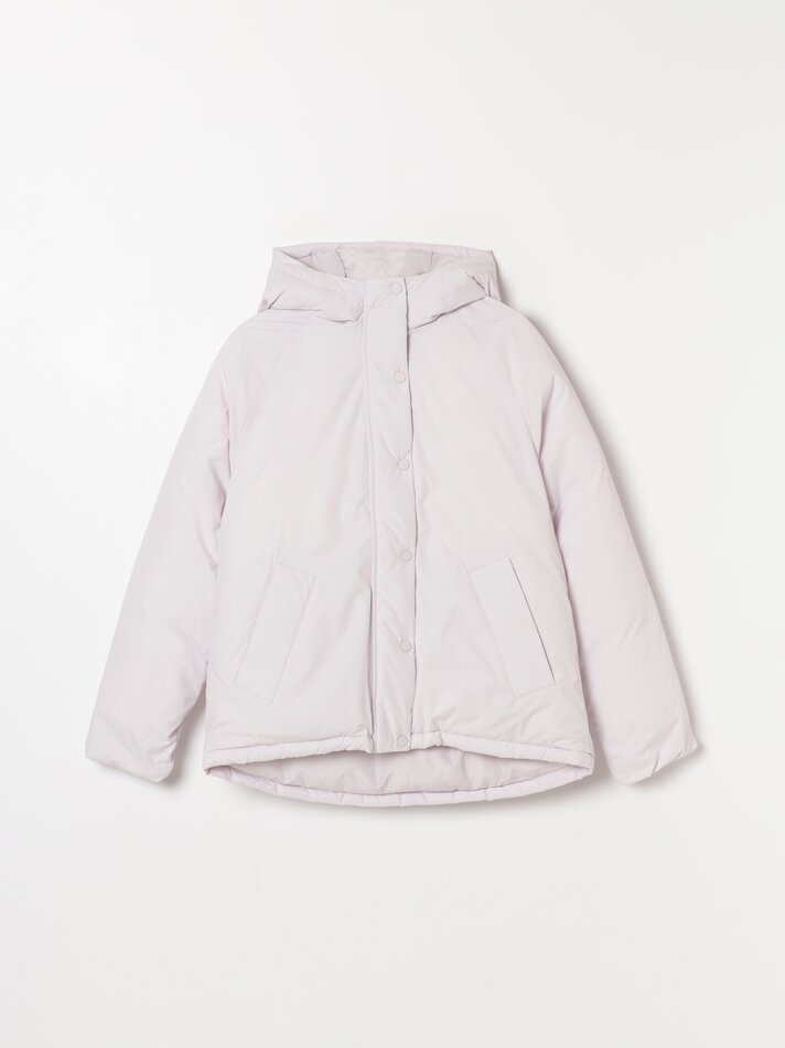 Parka acolchoada básica - Lilás