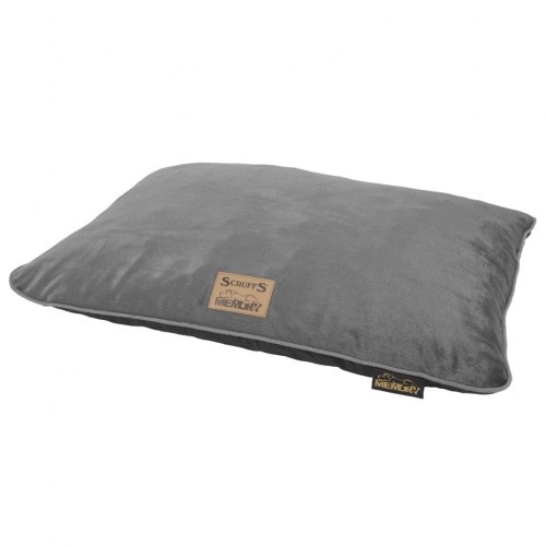 Colchão ortopédico para cães Scruffs & Tramps Bolster, cinza
