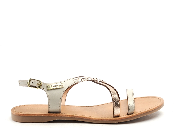Les tropeziennes nu pieds plats femme hanano f beige