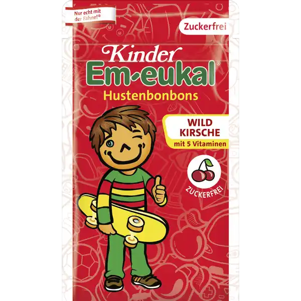 Wildkirsche-Hustenbonbons mit Süßungsmitteln und 5 Vitaminen