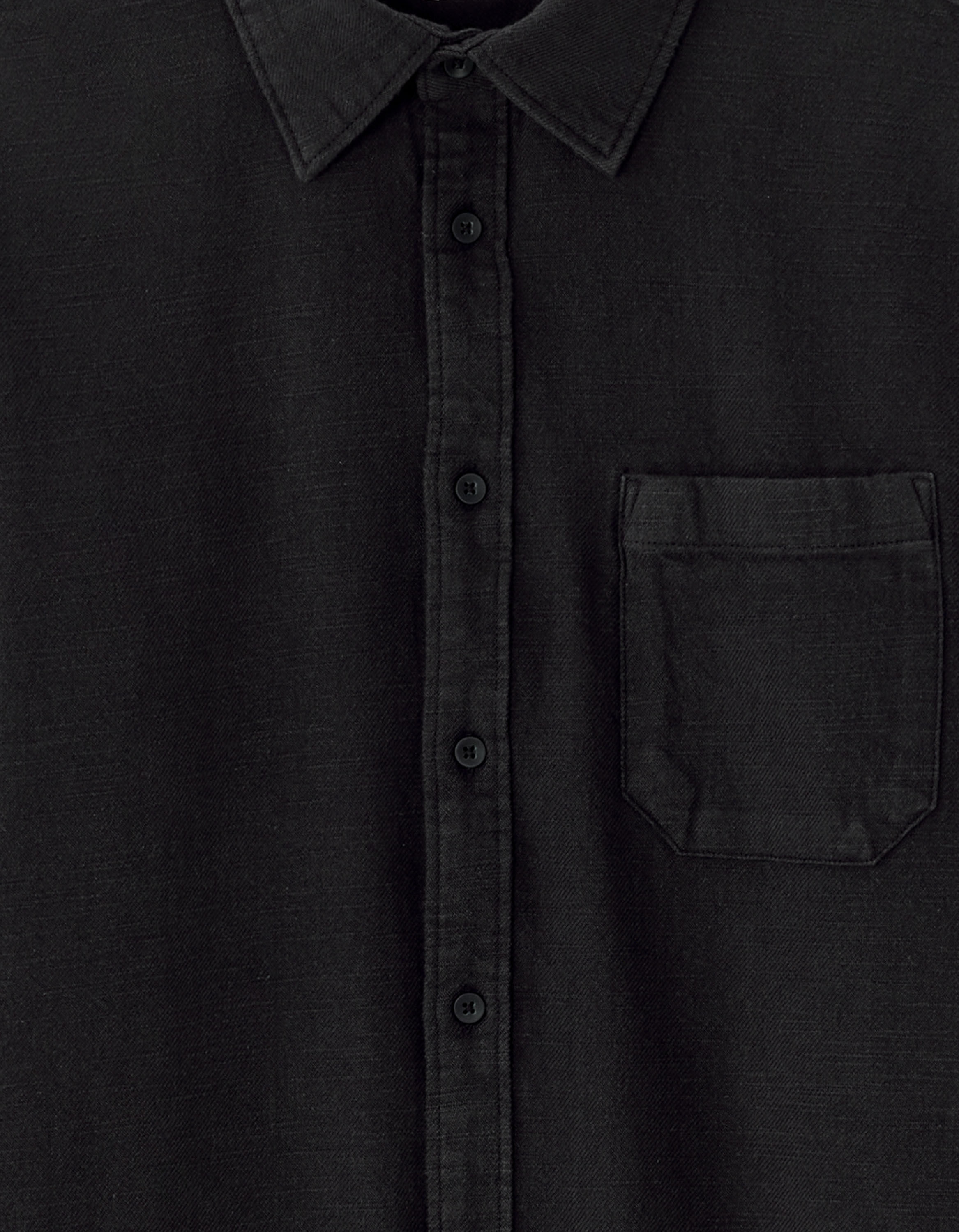 Chemise regular 100% coton reliéfé - noir