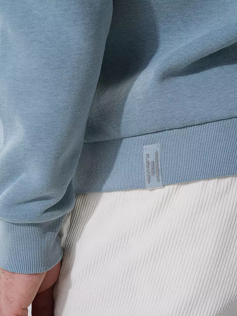RAGWEAR Sweatjacke ZENWAY hellblau