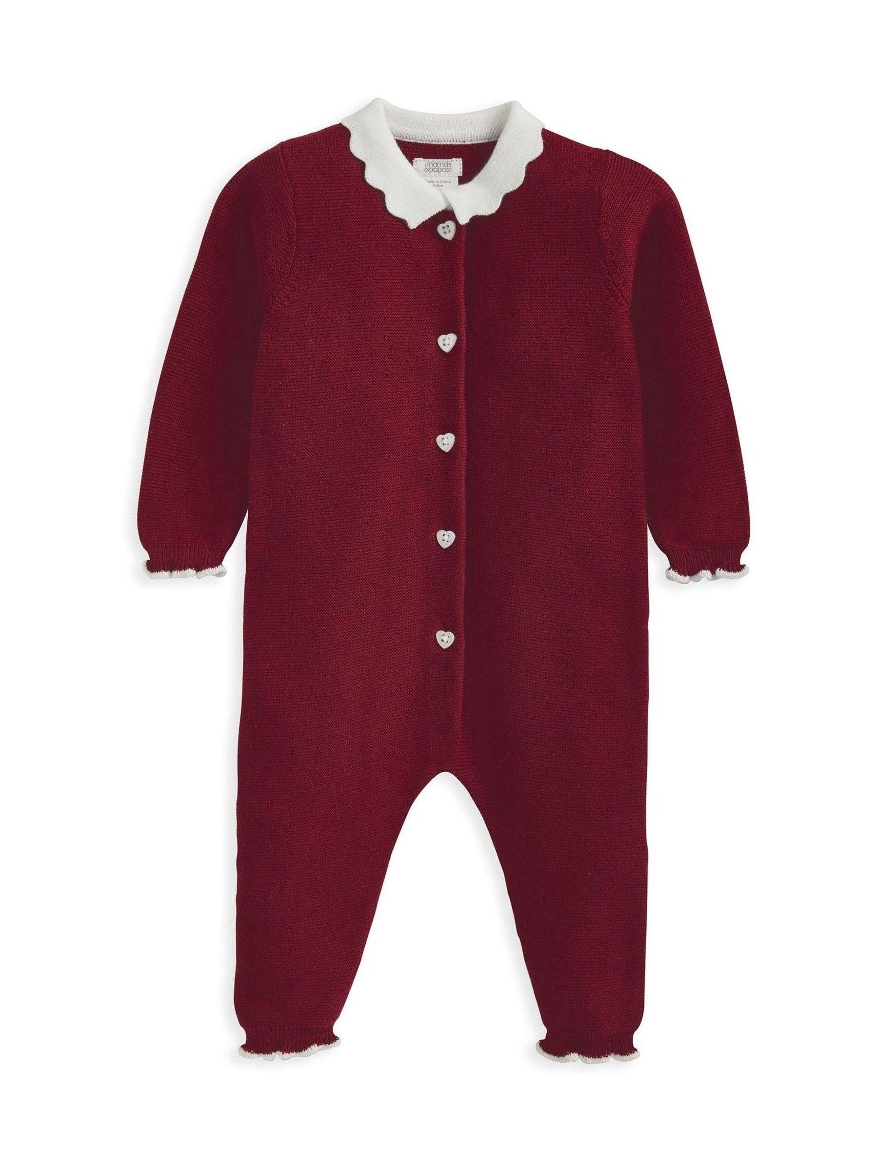 Mamas & Papas - Rode Mrs Santa gebreide kerstromper