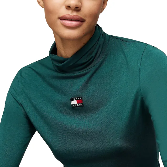 Tommy Hilfiger Slim Badge Mockneck LS Shirt Dames