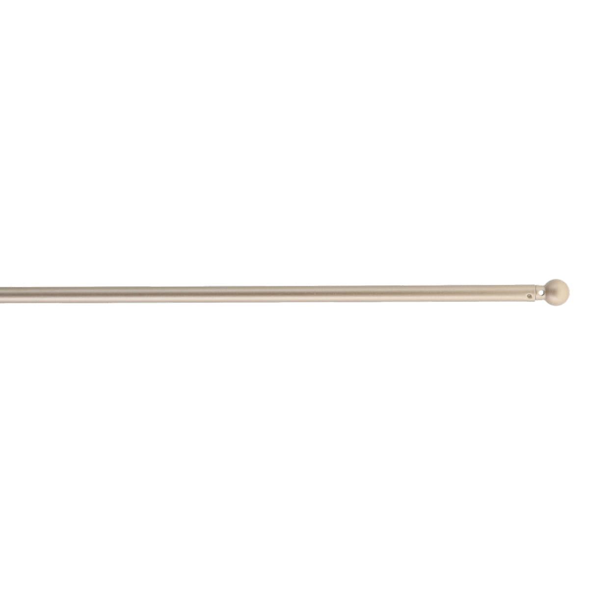 TRINGLE VITRAGE RONDE EXTENSIBLE D.7 60X80CM X2 OR MAT