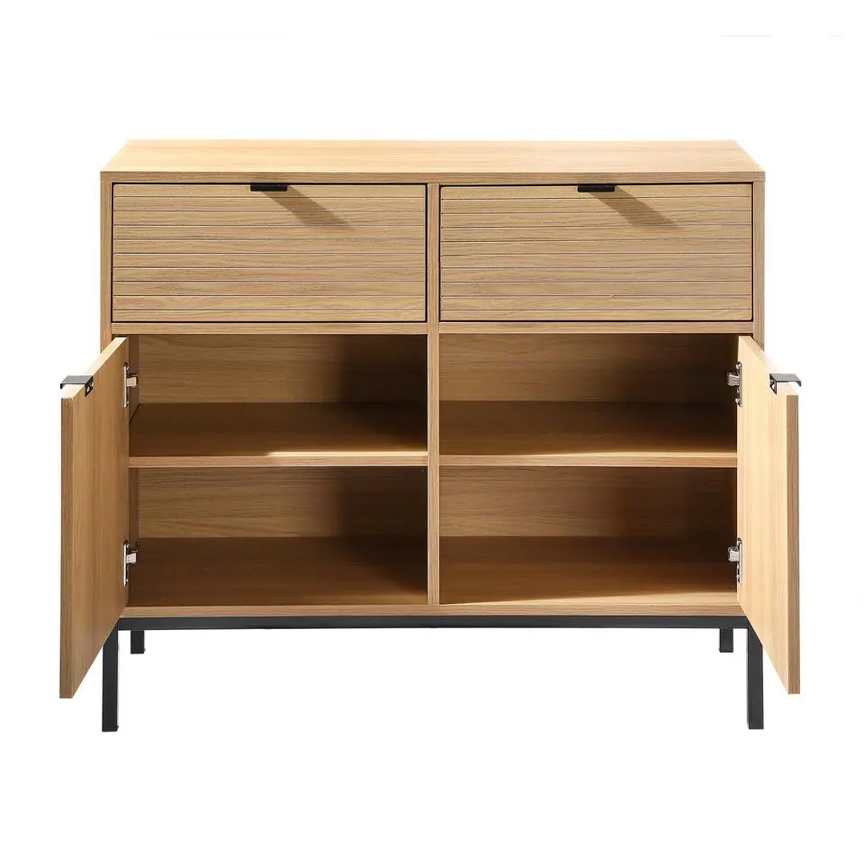 CALICOSY - Dressoir TARA - Licht hout - 79x90x39 cm