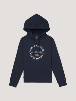 Moletom com capuz e logo adaptável de ajuste regular