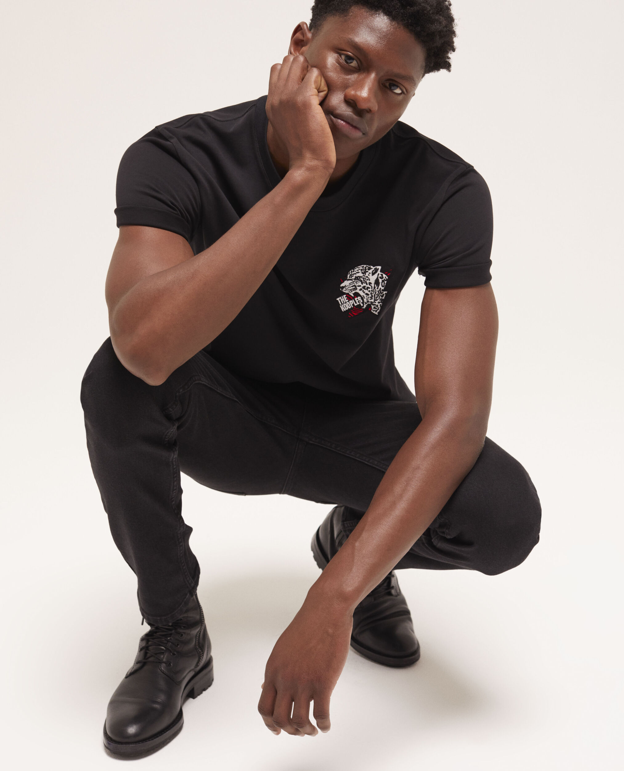 T-shirt sérigraphié noir
