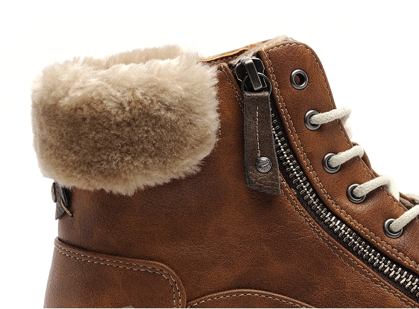 Mustang boots bottine plates femme 1349504 marron
