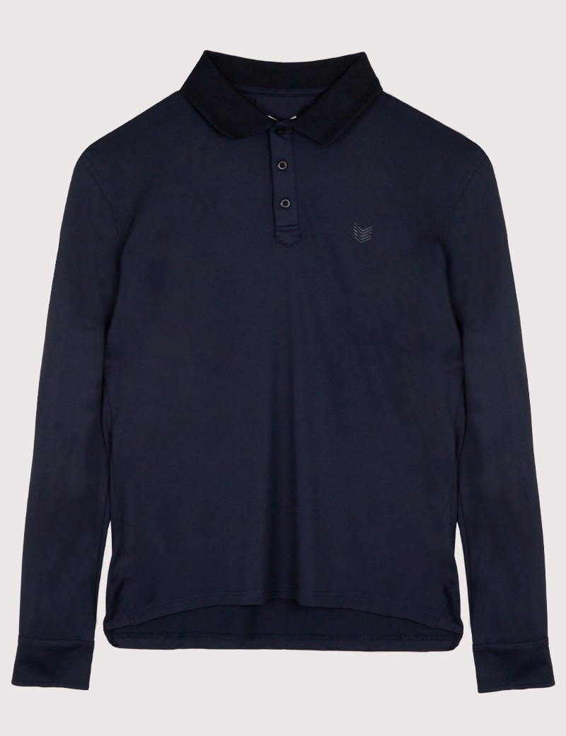 HBT BASICS | ROCK ML POLO PIQUÉ MARINE