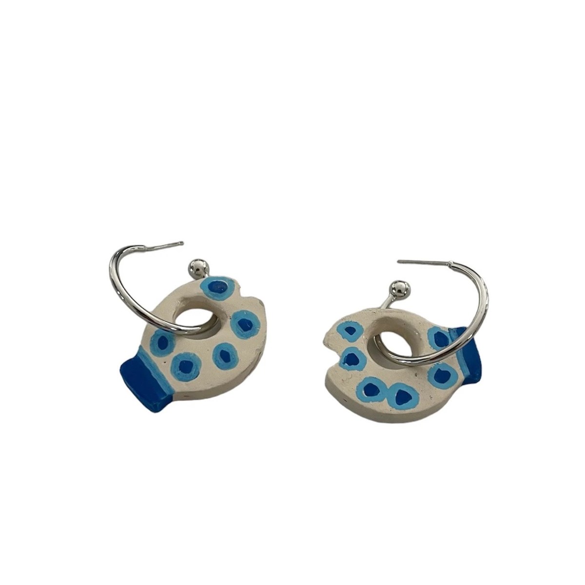 Boucles d'oreilles créoles poisson