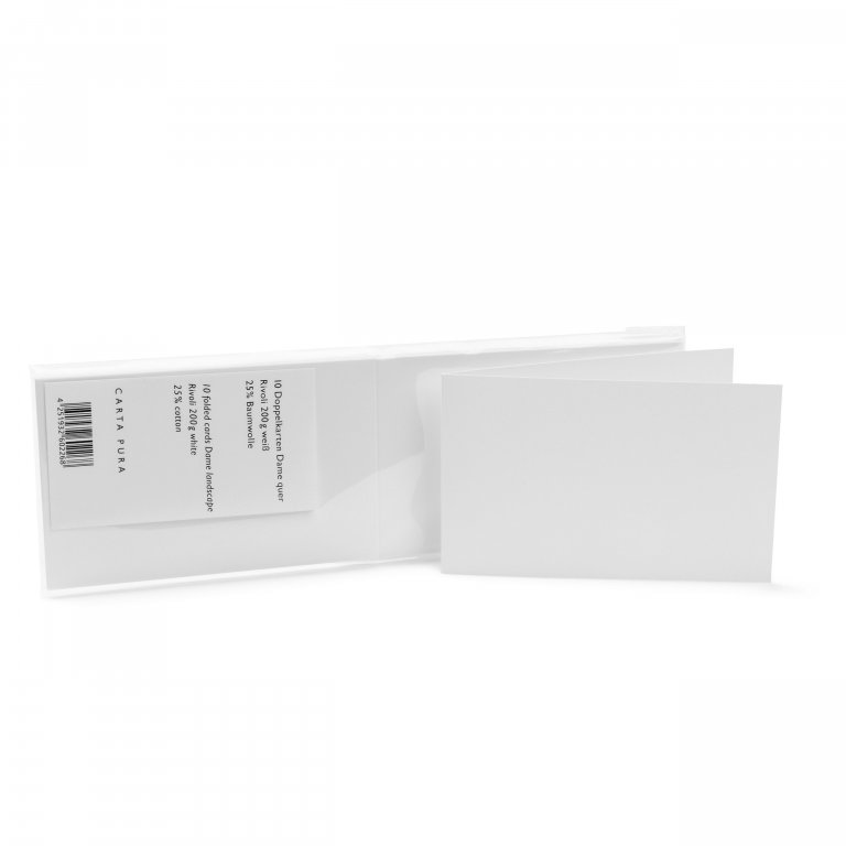 Rivoli Briefpapier Klappkarte Dame quer