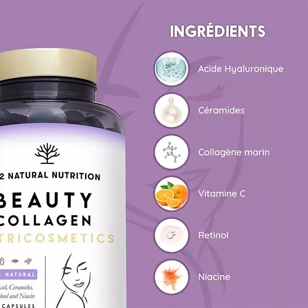 N2 Nutrição Natural Colágeno com Ácido Hialurônico 90 Cápsulas