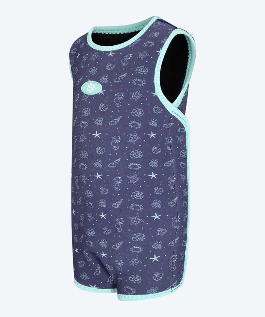 Watery våddragt til børn - Baia Wrap - Atlantic Turquoise