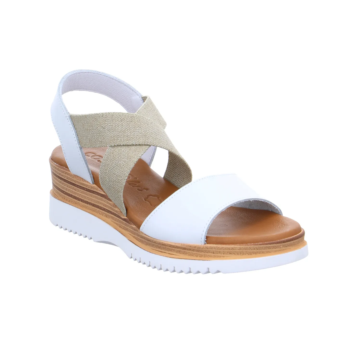 COSMOS COMFORT Sandalette Weiss Leder