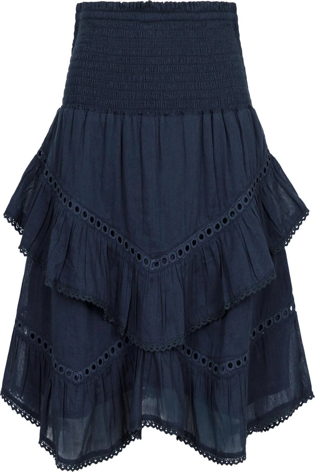 Neo Noir Ricki S Voile Skirt navy