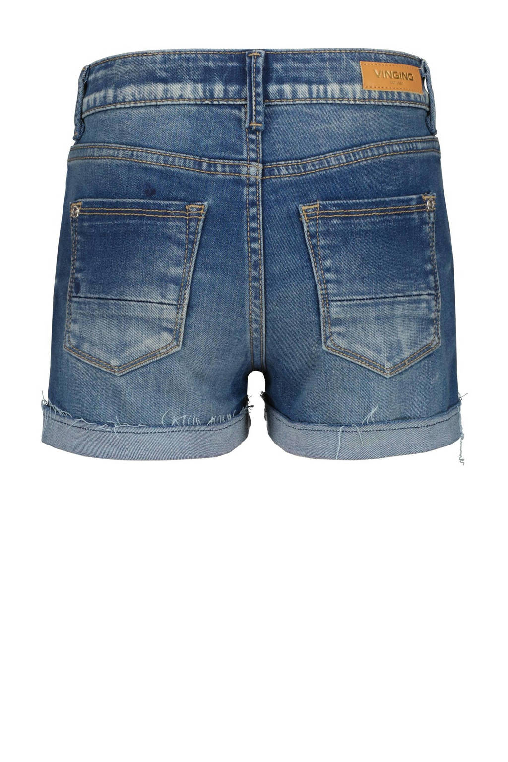 Vingino denim short Diletta mid blue wash