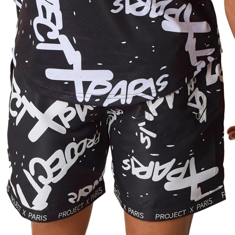 Project X Paris Short De Bain Noir Homme Project X Paris Short All Overt