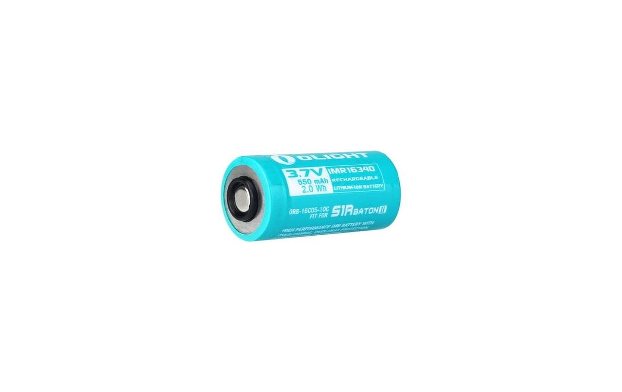 Akku RCR123 Li-Ion Typ 16340 550 mAh, 1 StückAkku