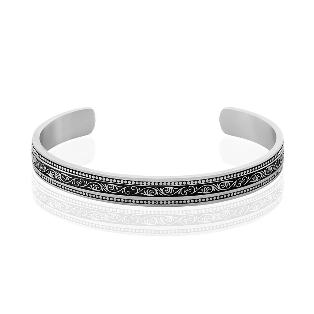 Bracelet Jonc Ouvert Acier Vieillit Veron