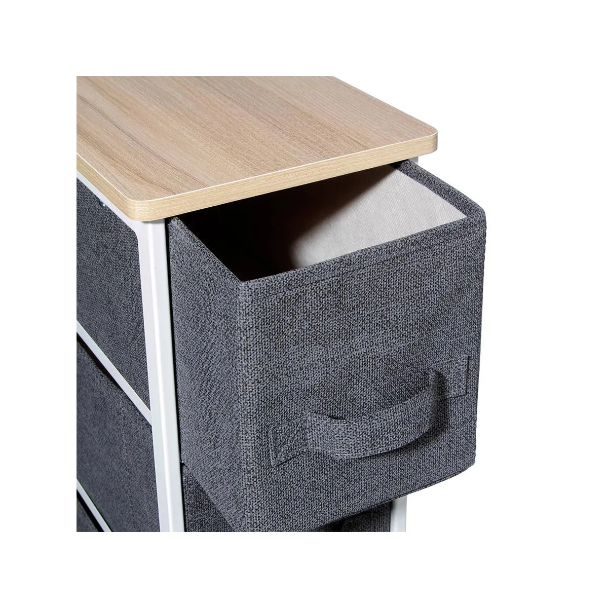 Five Simply Smart Five 5Five Tour de Rangement 4 Tiroirs Gris Foncé