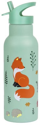 A Little Lovely Company Stainless steel XL Vannflaske, Forest friends