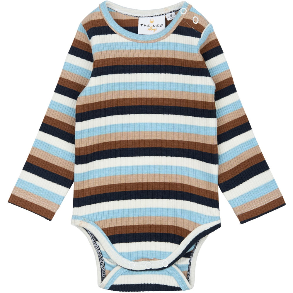 Køb THE NEW Siblings Powder Blue Striped TNSBPark L_S Rib Body