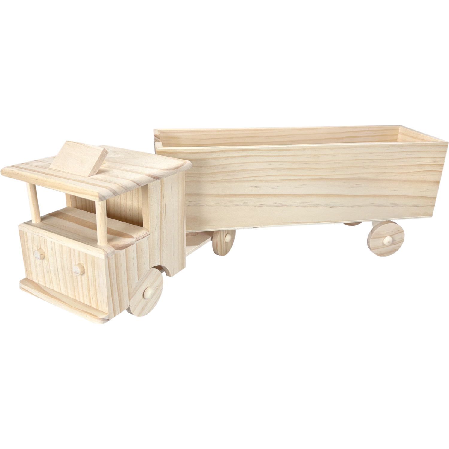 Vrachtwagen, 51x12.5x15.5cm, hout, naturel