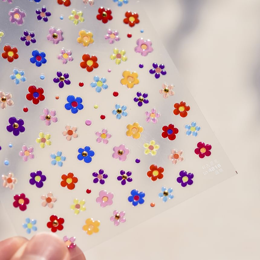 tomoni - Bloemennagelstickers (verschillende ontwerpen)