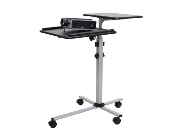 SBOX PFS-2, Multimediavogn, Sort, Sølv, MDF, PVC, Stål, Projektor, 10 kg, 4 hjul