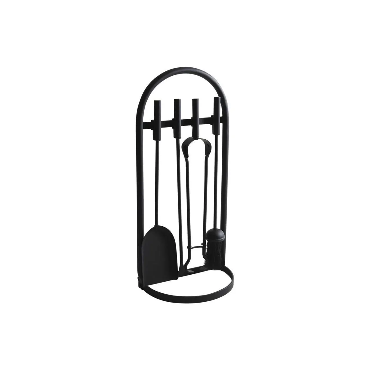 AUBRY GASPARD Valet de cheminée - Métal noir