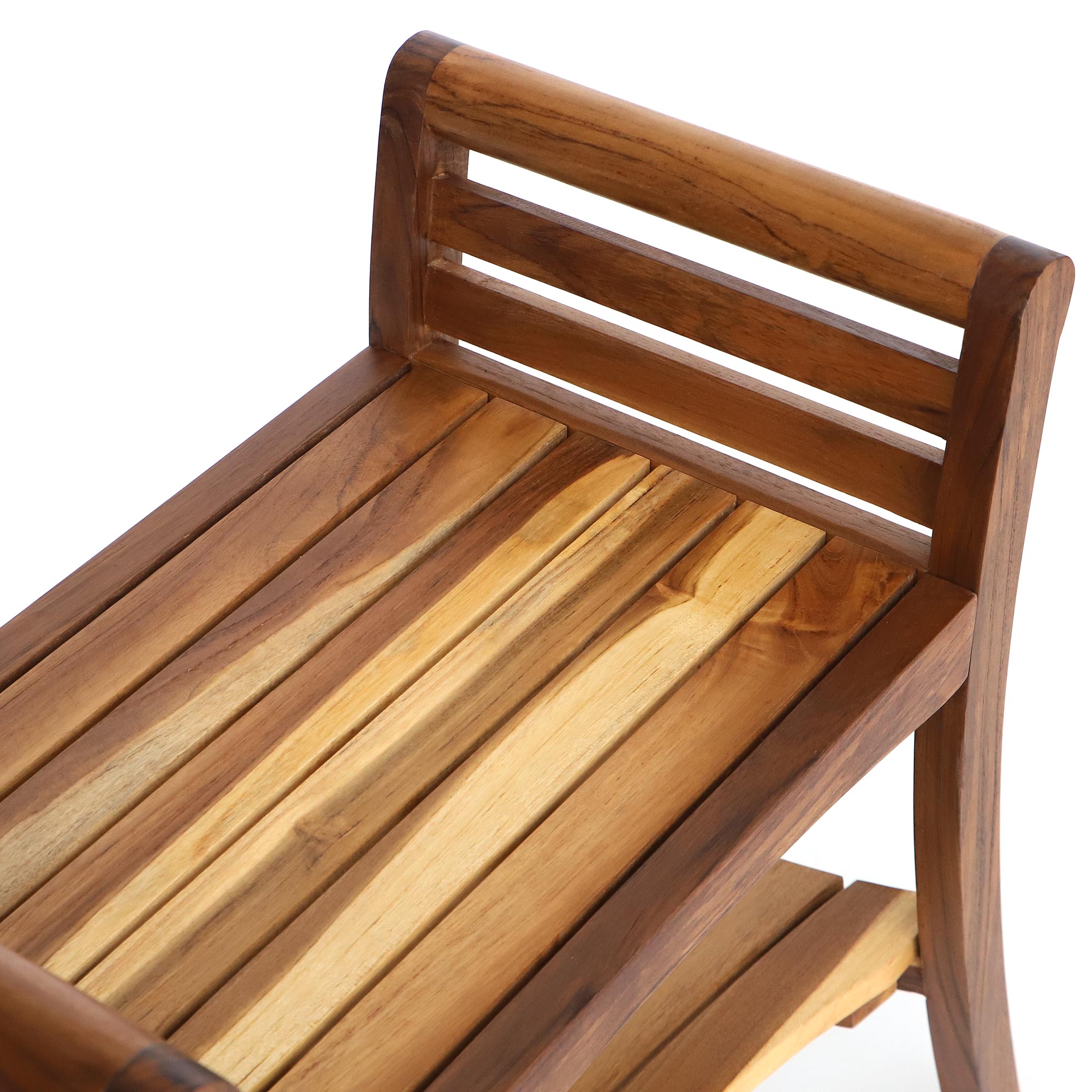 Bad-Hocker aus Teak, B 60 cm, L 37 cm, H 63 cm von fischer's lagerhaus