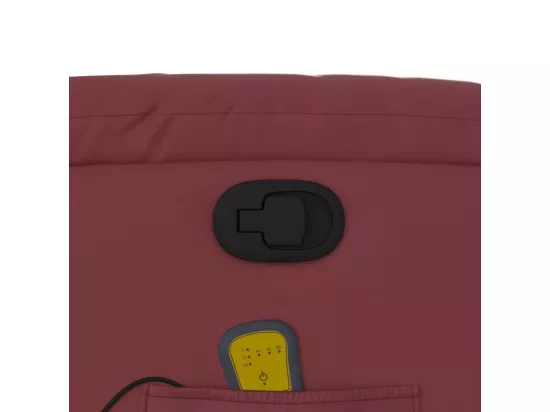 Fauteuil massant inclinable Rouge bordeaux Similicuir