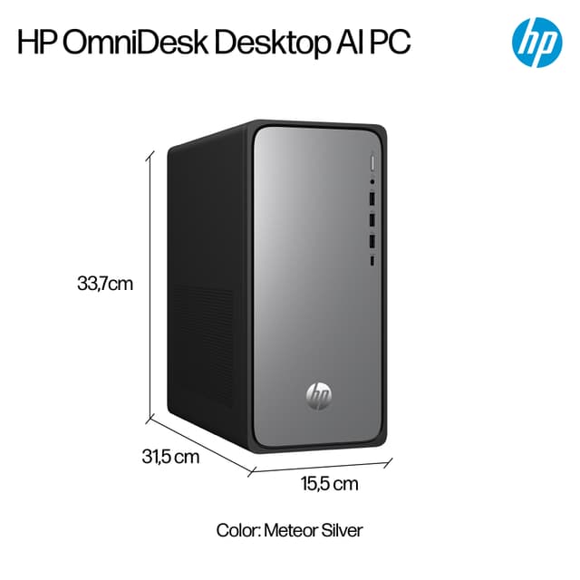 HP OmniDesk M02-0802no i5-14/8/512 stationær computer