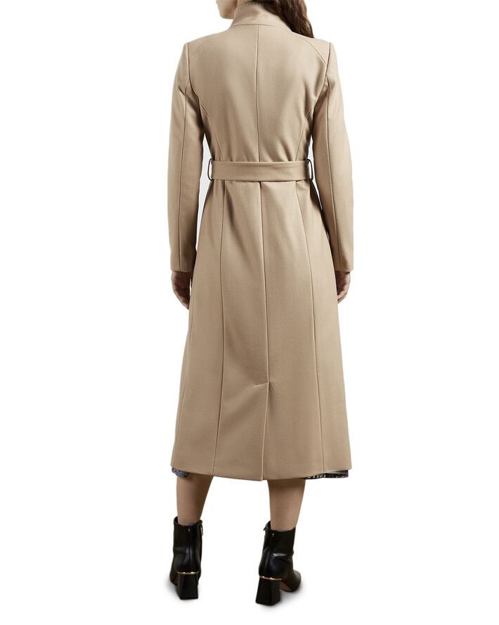 Ted Baker ROSELL Long Length Wool Wrap Coat Camel
