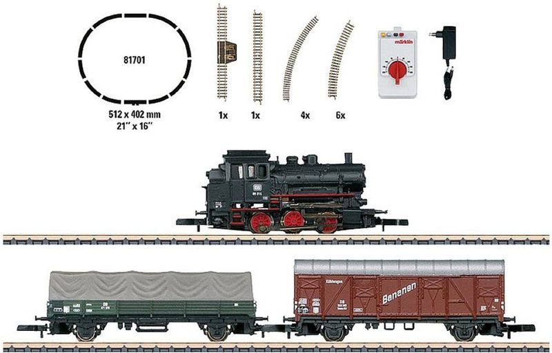 Startset goederentrein met stoomlocomotief serie 89, railovaal, ri