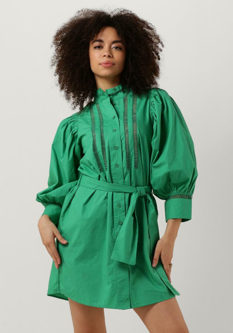 NOTRE-V groene notre-v mini jurk nv-belize mini dress