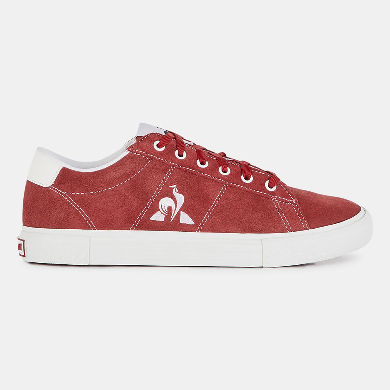 Le Coq Sportif Baskets en Velours de Cuir  Verdon Plus prune