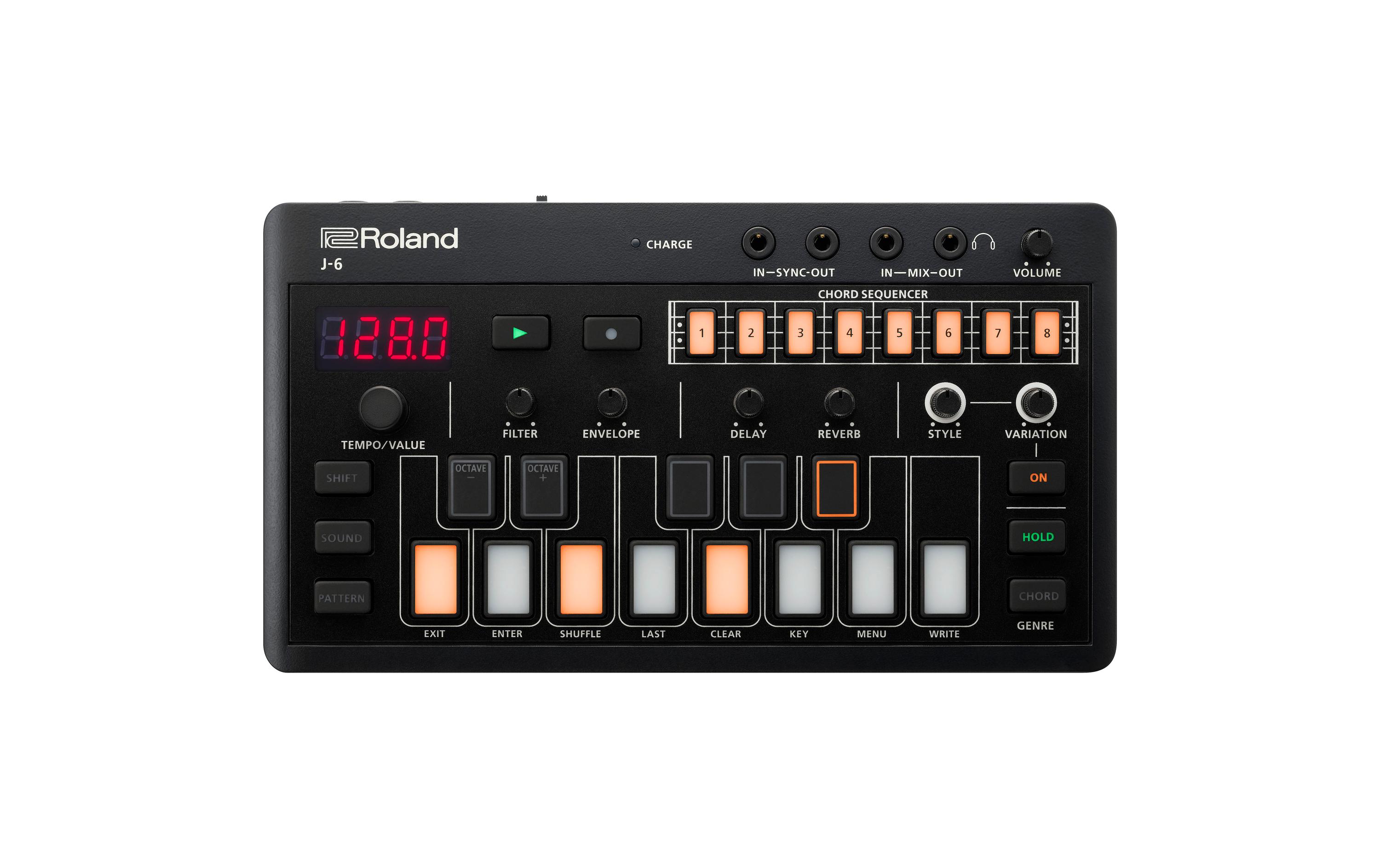 Synthesizer AIRA J-6 Chord<br>Innovative musikalische Toolbox mit kreativem Akkord-Sequencing und authentischem JUNO-60 Sound