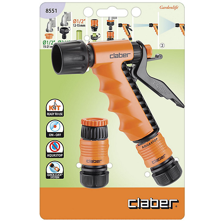 Kit pistolet d'arrosage ergo kit Claber