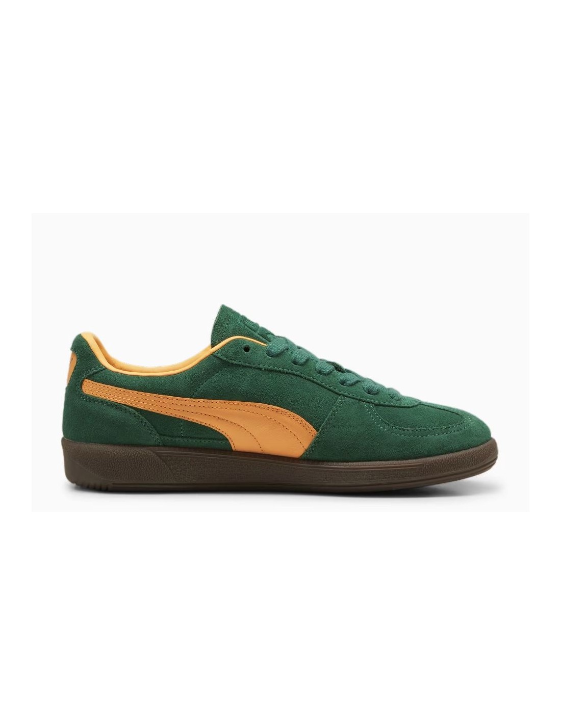 puma Sneakers Femme Palermo Vert/Orange Daim