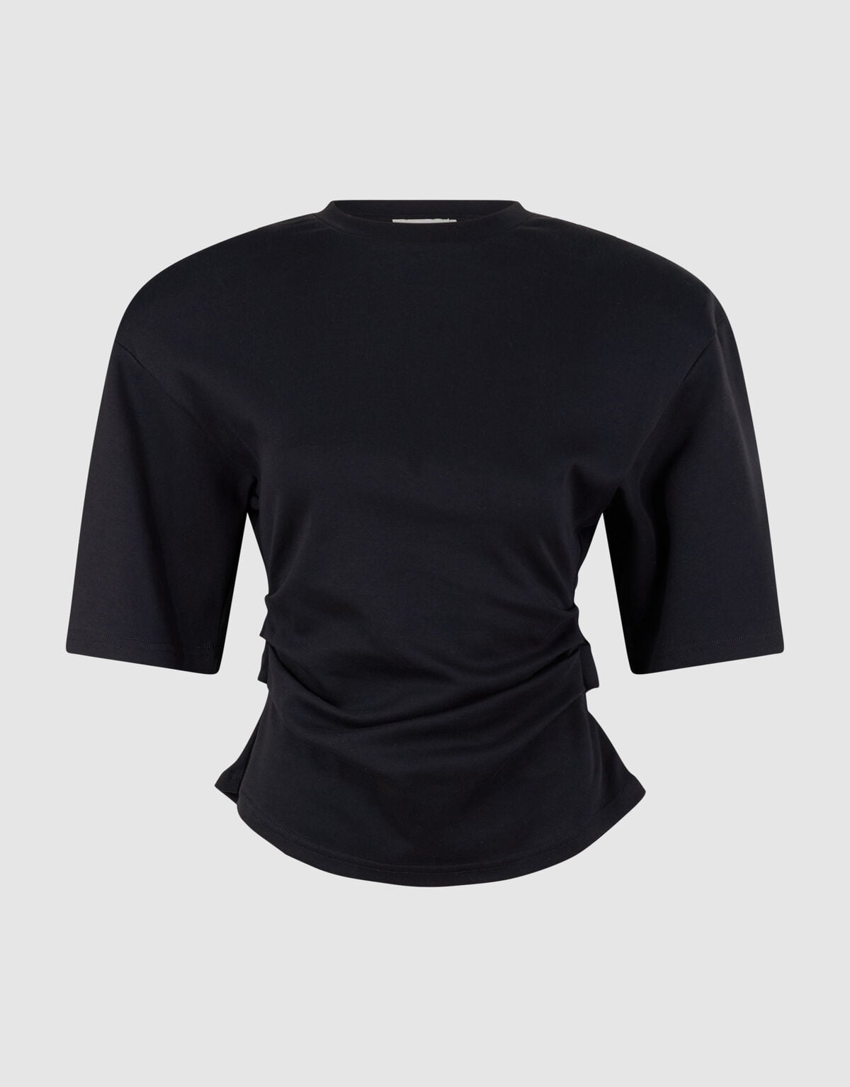 Waisted T-shirt Zwart