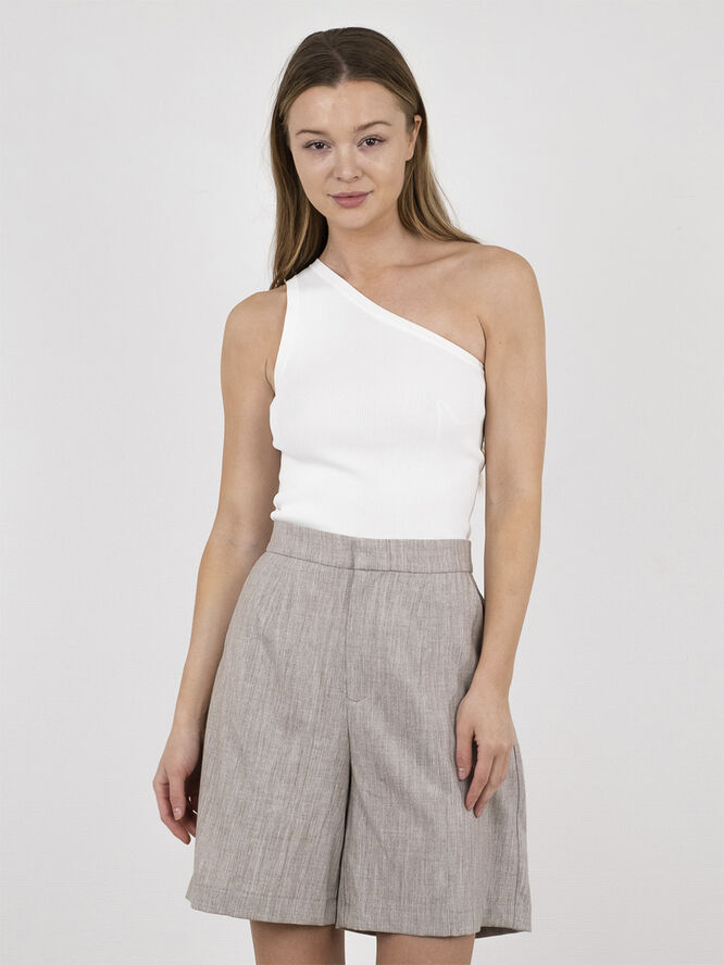 Neo Noir Clementine Knitted Top White