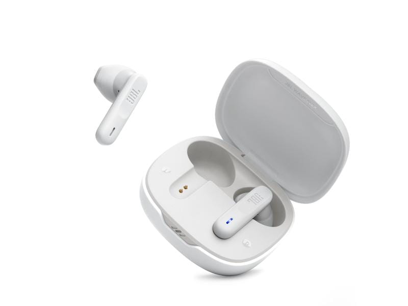 JBL True Wireless In-Ear-Kopfhörer Wave Flex Weiss Kräftiger 12-mm-Treiber liefert Deep Bass Sound für einen besonderen Hörgenuss