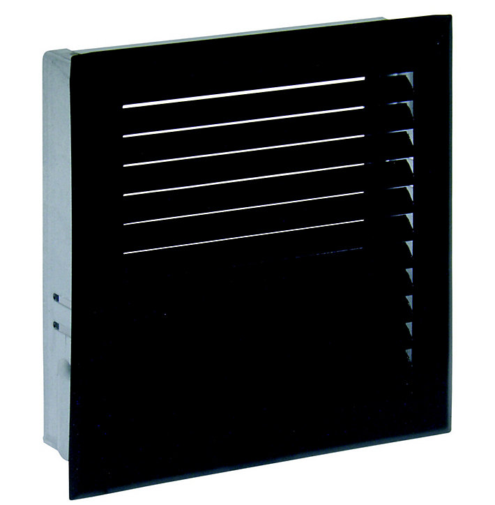 Grille de décompression avec précadre noir 170 x 170 DMO