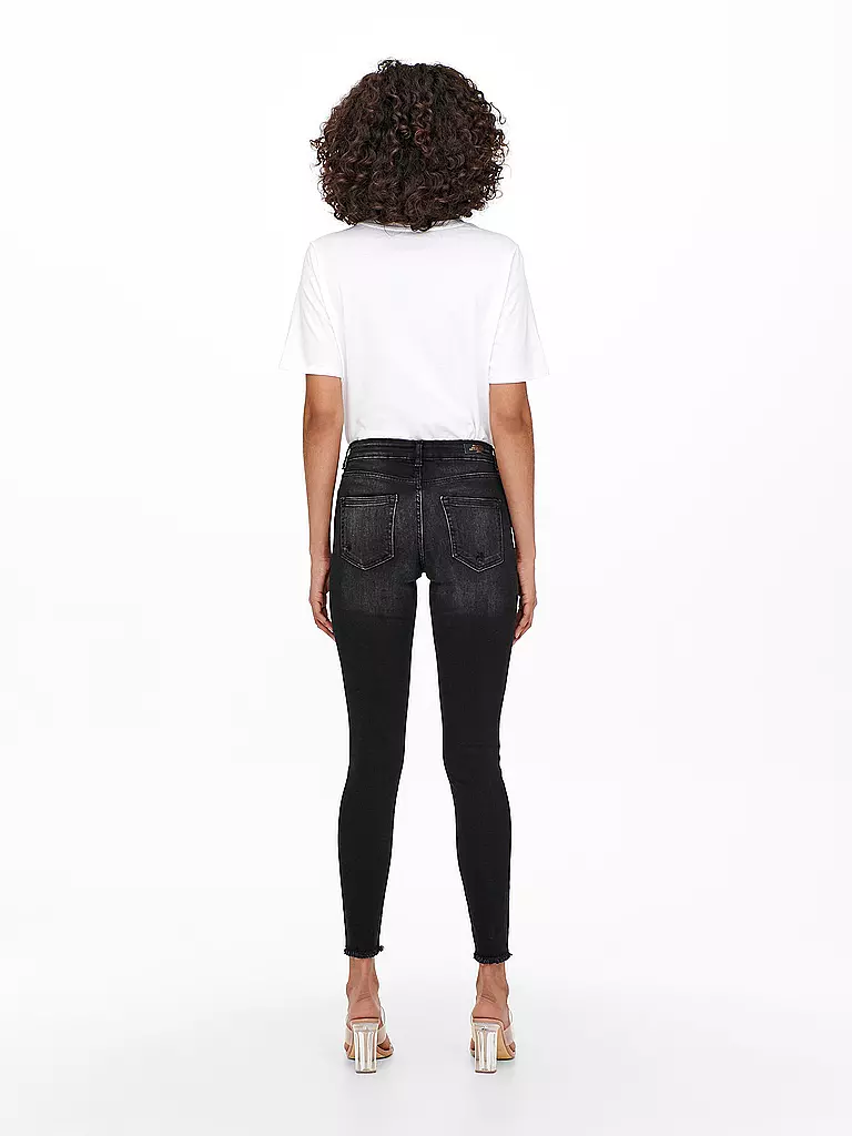 ONLY Jeans Skinny Fit 7/8 ONLBLUSH  schwarz