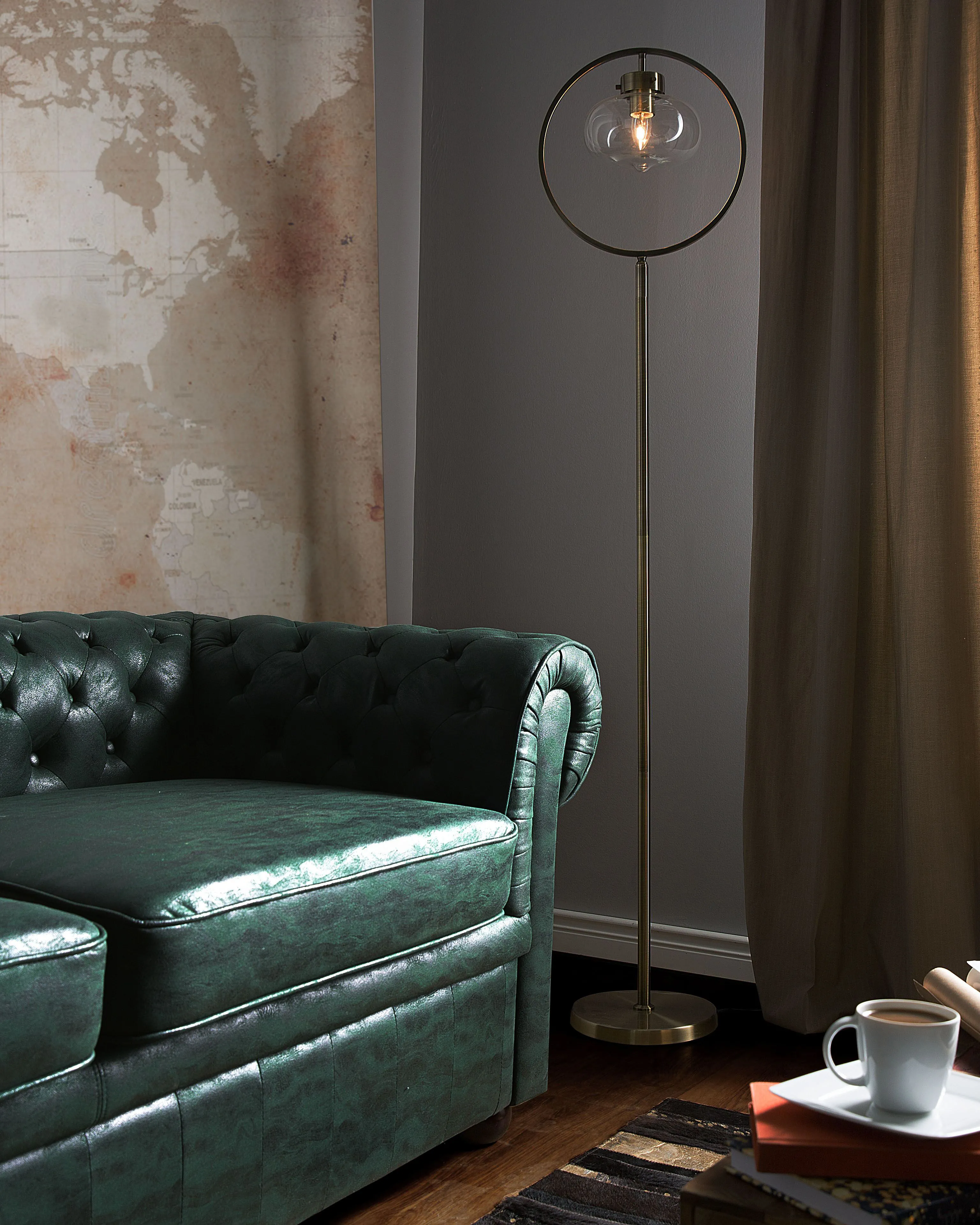 Staande lamp SEVERN Metaal Goud