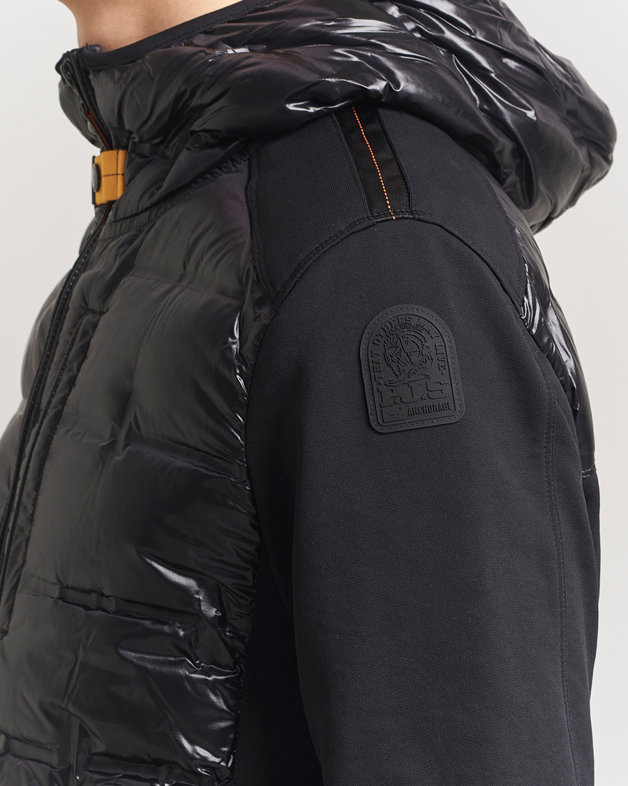 Parajumpers Faron Techno Hybrid Hooded Jacket Black