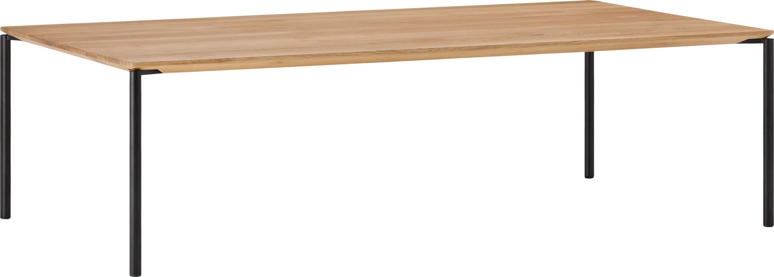 BAO Salontisch - Eiche massiv / schwarz / B: 120.0 cm x T: 70.0 cm x H: 35.0 cm