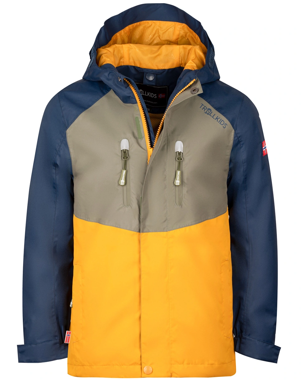 FunktionswinterjaKids BRYGGEN 3IN1 in moss/golden yellow